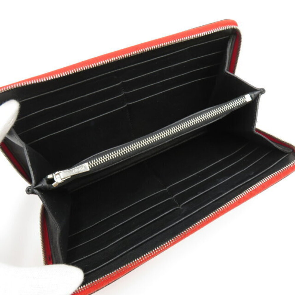 Celine Round Multi Function Long Wallet Calfskin … - image 5